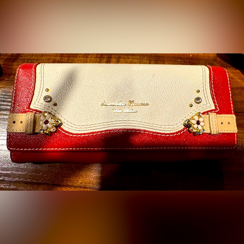 Samantha Thavasa Red &White Leather Wallet Rare Japanese Edition